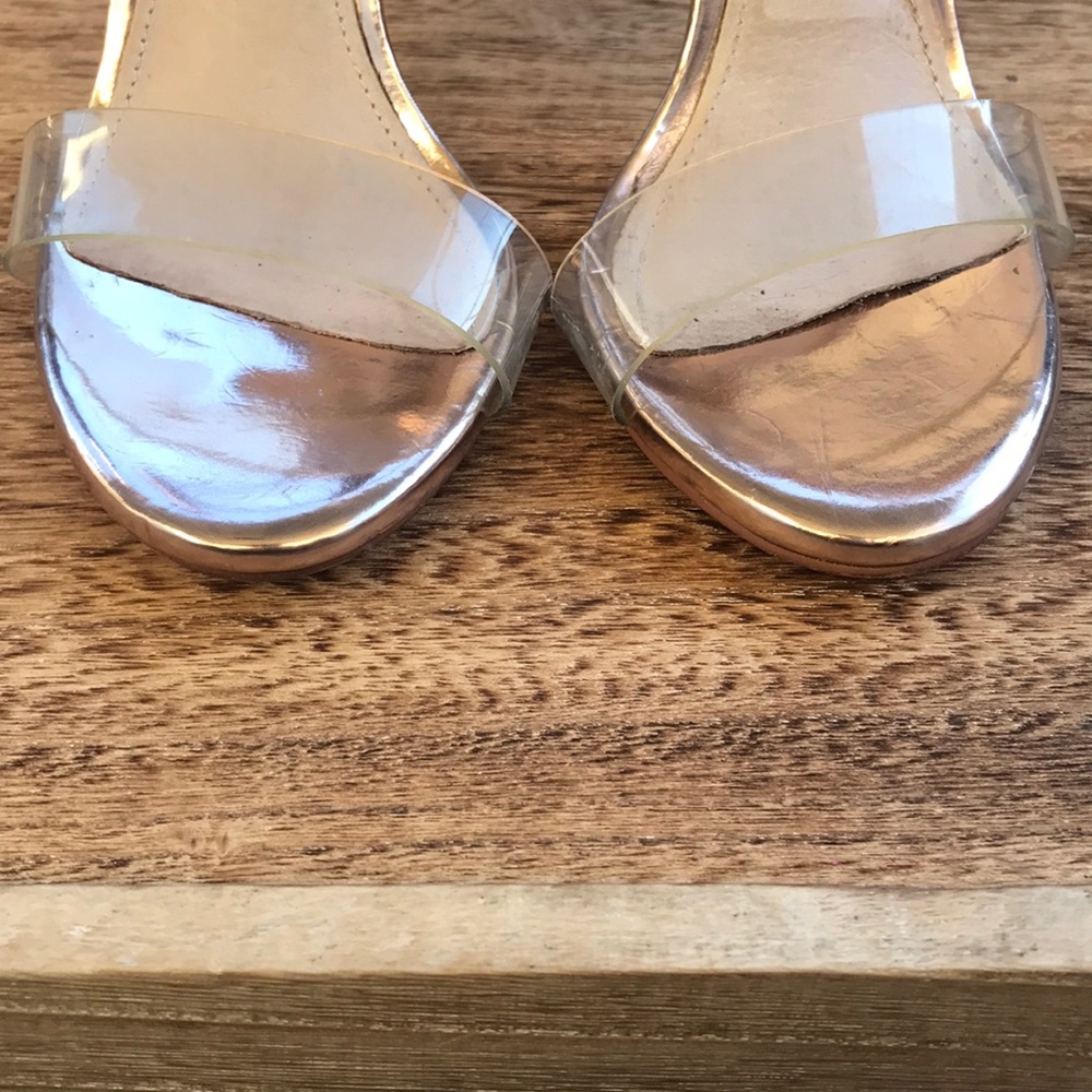 Steve Madden Clear Stilettoe, Ankle starp - Picture 5 of 6
